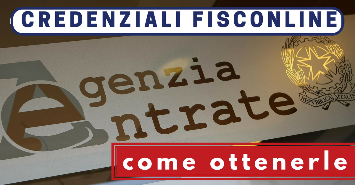 Credenziali Fisconline - Commercity Blog