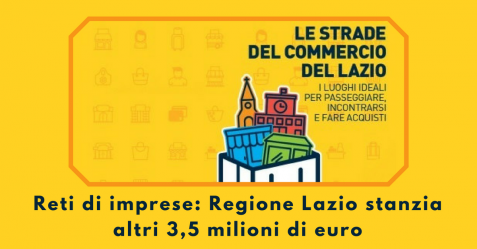 Reti di imprese, Regione Lazio stanzia altri 3,5 milioni di euro - Commercity Blog