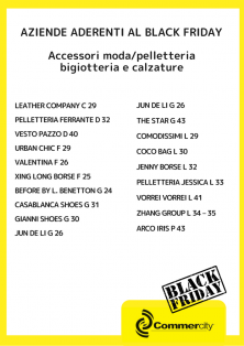 Aziende aderenti al Black Friday di Commercity 2 - Commercity Blog