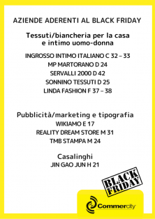 Aziende aderenti al Black Friday di Commercity 4 - Commercity Blog